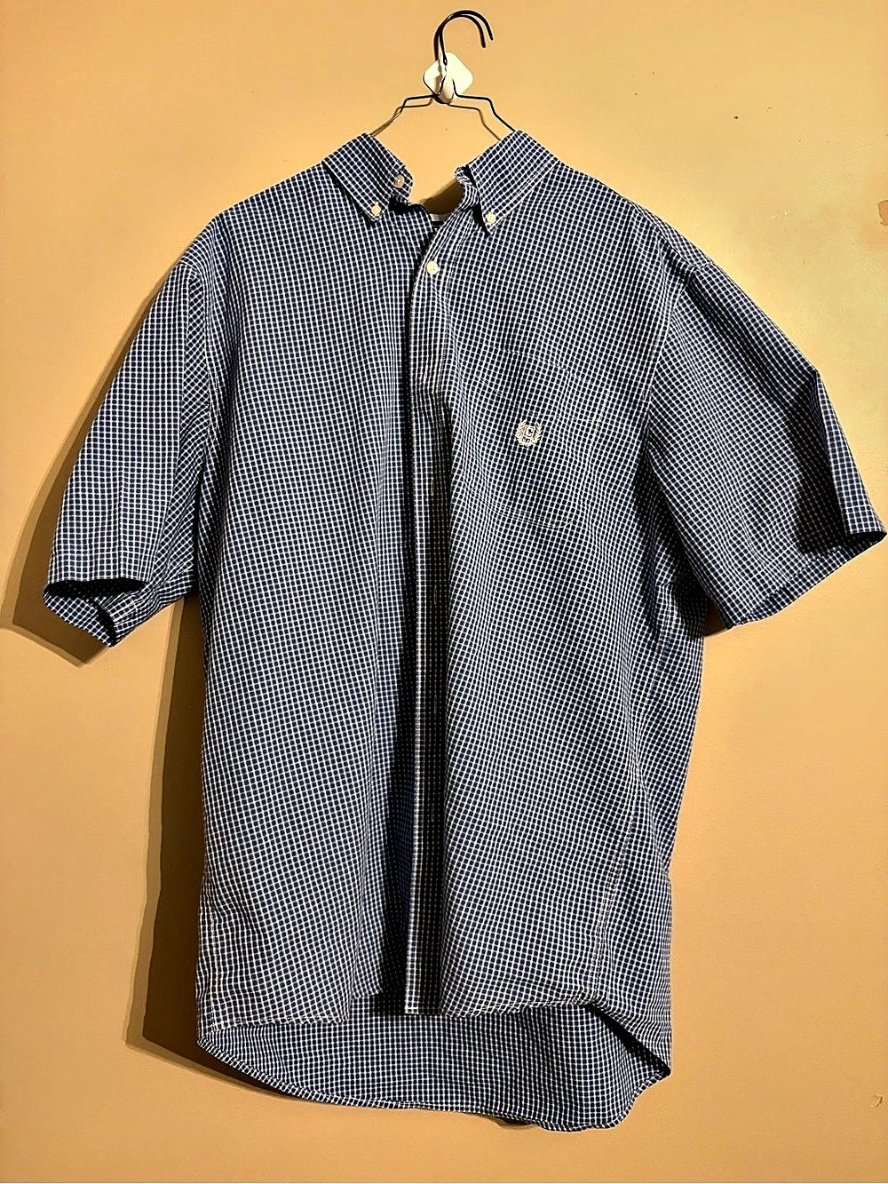Chaps Men's Checkered Cotton Shirt Size XL Like New